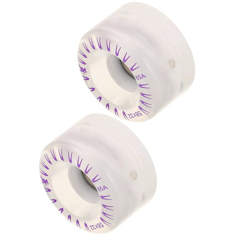 Two Pack Light Up Roller Skate Wheels With Bearings For Indoor And Outdoor Use, Quad Skates Replacement Parts, Flashing Led Wheels