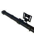 No Drill Soft Close Mechanism For Sliding Barn Door Hardware Hole Free Spring Damper Easy Install In Minutes Quiet Buffer For Smooth Soft Closing Set Of 2, shown from front view