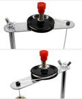 Close-up of Single Pendulum Vibration Lab Kit For Measuring Local Gravity Acceleration And Pendulum Motion, metal part with spring.