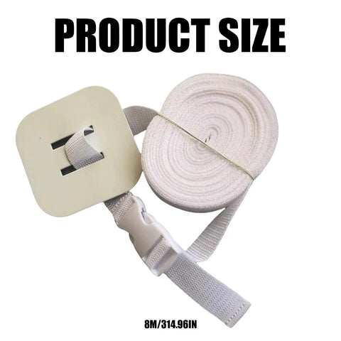 Bed Frame Stabilizer Straps For Cribs And Baby Beds Adjustable Nylon Guardrail Locks No Slip Crib Strap Prevent Shifting And Slippage Easy Clip Safe Nursery Sleep, 8m length, white strap with plastic buckle