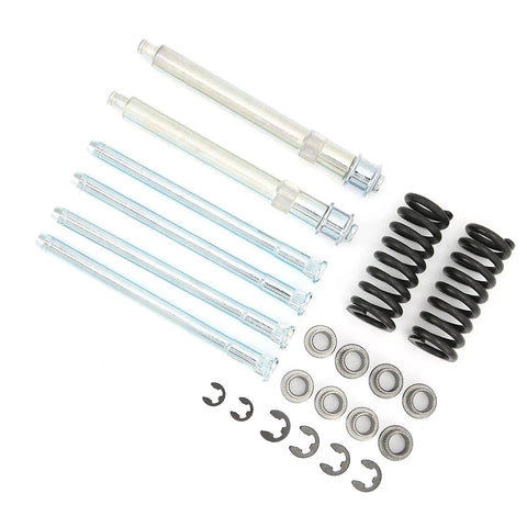 Front Door Hinge Repair Kit With Pin, Bushings And Spring For Chevy C1500 C/K Series Trucks, components laid out on white