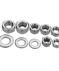 All In One Heavy Duty Hardware Fastener Set With 255 Piece Stainless Steel Nylon Insert Hex Lock Nuts Washers M4 M5 M6