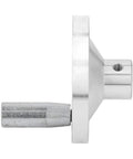 Precision Mini Lathe Handwheel Replacement With Rock Solid Aluminum Handle For 7x10 7x12 7x14 And 0618 Machines side view of aluminum handwheel with axle