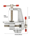 Ultra Portable Aluminum Mini Vise Clamp For Jewelry Making And Small Repairs On Your Workbench Easy Adjustable Precision Clamp