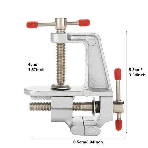 Ultra Portable Aluminum Mini Vise Clamp For Jewelry Making And Small Repairs On Your Workbench Easy Adjustable Precision Clamp