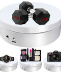 Herxsin Electric Rotating Display Stand 360 Degree Motorized Turntable With Usb Power Cable Showcase for weights, watch, and makeup.