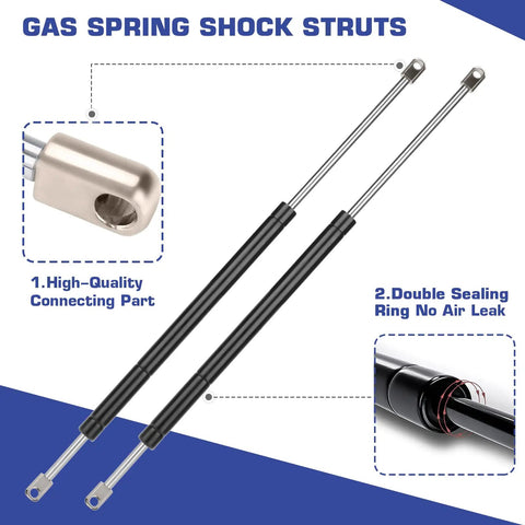 Tough As Nails Heavy Duty 24 Inch Gas Spring Shock Struts Pair features high-quality connecting parts and double sealing ring.