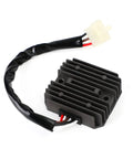 High Efficiency Plug-And-Play Motorcycle Voltage Rectifier And Regulator For SRV250 1992 1993 shown with wires and connector