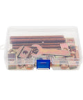 Six Piece M8 Countertop Connector Bolt Set For Tight Countertop Joints And Furniture Fastening with washers in plastic box