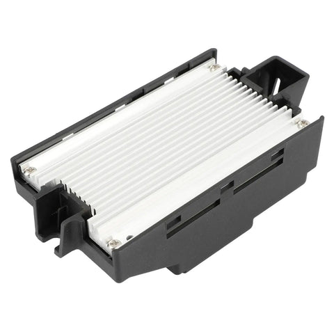 Straight Up Reliable AC Blower Motor Resistor For Chevy And Buick Cars 2011 To 2016 solid black and silver component detail view.