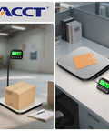 Beefy 440Lb Postal Scale with Stainless Steel Platform Tare Hold and Counting Functions in mailroom and office settings.