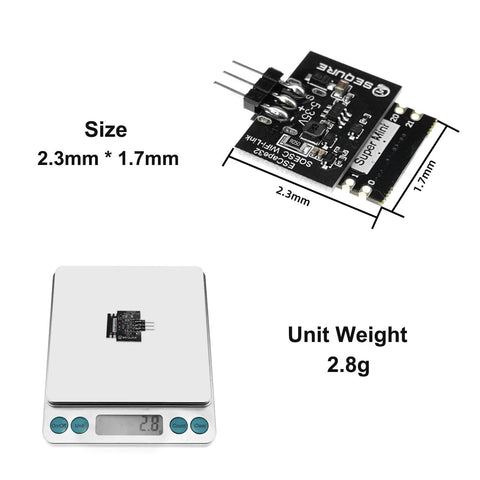 Beefy 70A Brushless RC ESC For 2-6S LiPo With 128KHz Control 5V 4A BEC size 2.3mm x 1.7mm weighing 2.8g