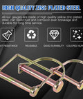 Built Tough Heavy Duty PTO Pin Assortment Kit For Farm Trailers And Wagons, 20 Pcs Zinc Plated Steel Pins