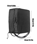 Tough As Nails EV Charger Cover For Wall Mounted Charging Stations, black high-density oxford cloth, dimensions: 25cm x 35cm x 45cm.
