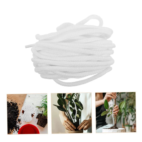 Automatic Watering Cotton Rope Wick For Hydroponic Planters No Fuss Self Watering System For Indoor Plants Effortless Maintenance And Consistent Water Supply Absorbent Cotton Wick, white cotton wick coil