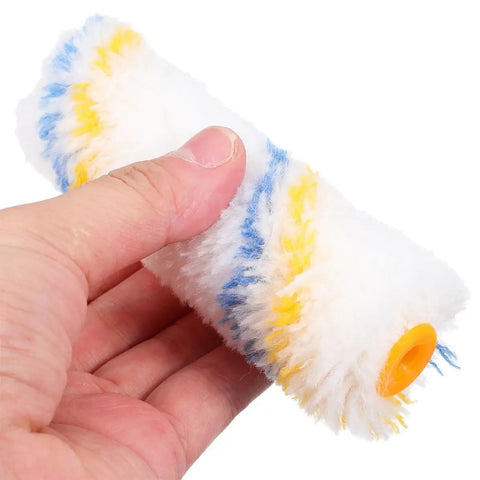 High density foam roller from the 20 Piece Mini Paint Roller Kit With Wall Painting Brushes for smooth wall finishes.