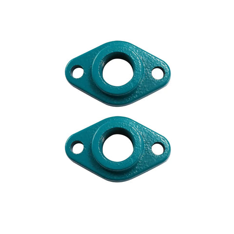 Two blue cast iron flanges for Heavy Duty Cast Iron Cartridge For 0011 F4 Hot Water Circulating Pump 1/8 Hp 115V Up To 31 Gpm.