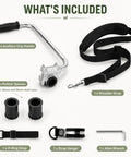 Ergonomic Adjustable Trimmer Support Handle Kit For Lawn Trimmers With Height Adjustable Clamp Extra Grip For Upright Posture Smoother Edging And Precise Trimming Compatible With B410S LW, 26/28 mm parts included