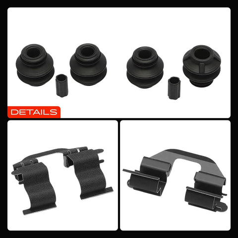 Cool A Premium Rear Disc Brake Hardware Kit For Toyota Venza 2009 To 2016 Super Easy Install With 13564Q Ref Number Get It Sorted And Ride Like A Boss Today. Black rubber boots and springs set for rear brake hardware