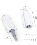 16 Piece Aluminum Alloy And Plastic Cabinet Door Catch Set Magnetic Closer For Wardrobe And Furniture Push To Open Latch Hardware