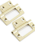 Top Shelf Non Mortise Door Hinges, 2 Inch Imitation Gold Finish, 12 Pack With Hardware for smooth door operation.
