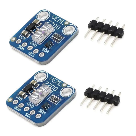 Two Pack VEML7700 Ambient Light Sensor Module I2C IIC 16 Bit Light Environment Sensor 0 To 120000 Lux Measuring Range For Arduino