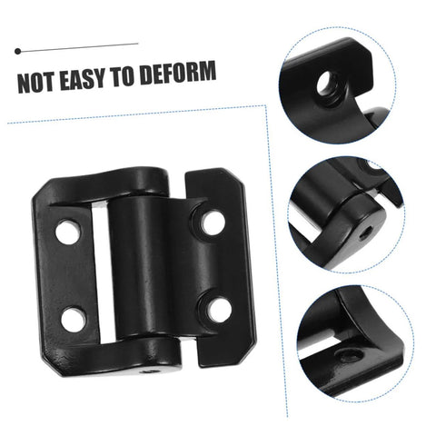 Ultra Smooth Soft Close Cabinet Door Hinge Uonlytech with Damping Zinc Alloy Metal Hinge 3 Nm Torque Thickened Large Black close-up view