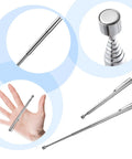 Magnetic Pickup Tool Telescoping Pocket Clip Extendable Magnet Pen for Mechanics in hand and extended view