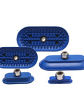 5 Piece Set Of Industrial Oval Suction Cups For Pneumatic Manipulators Strong Vacuum Grippers Saof-60X23 80X40 140x70 Nbr Rubber Sucker Pads in blue