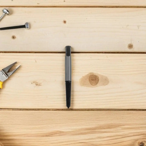 Hot Deal! Moluckfu Screw Extractor Set Brings Broken Bolts To Life With Durable Metric Bits Plus Extra Tools For Fast Car And Home Repairs You Gonna Love. Metal screw extractor on wood board for stripped bolt removal