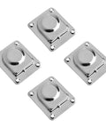 Heavy Duty Stainless Steel Flush Mount D Rings Anchors Recessed Tie Downs For Boat Cargo, Trailers And Truck Flatbeds, pack of 4.