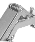 Operitacx heavy-duty concealed door hinge; steel construction with silver finish and roller-pin mechanism