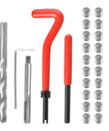 25 Pcs M6 X 1.0mm Helicoil Thread Repair Kit Stainless Steel For Cars And Trucks Universal Auto Hand Tool Set Vehicle Repair Inserts For SUVs RVs And More Durable Rust Resistant Pro Grade laid out