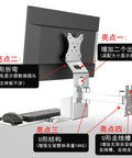 Heavy Duty Monitor Arm With Roomy Keyboard Tray Sweet Pick For Rapid Workspace Swaps No Fuss Install, showing sturdy monitor mount and keyboard tray.