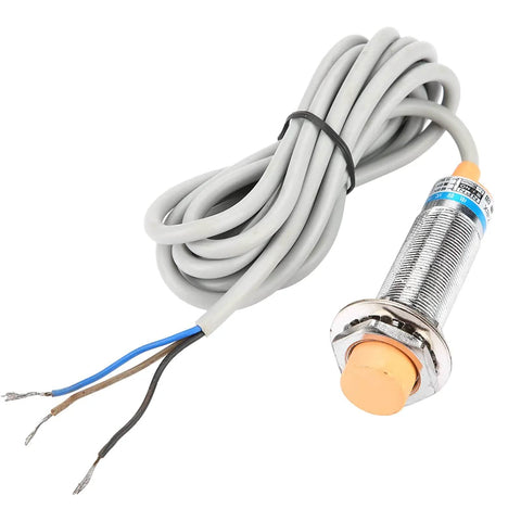 Inductive And Capacitive Proximity Sensor Switch With 3 Wires NPN NC, Precise Detection For Metal And Non Metal Targets, Great For Industrial Automation