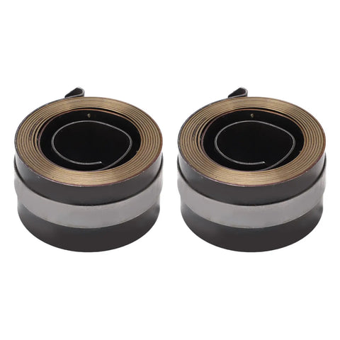 Two Pack Drill Press Return Spring Replacement For Bench Drills Chrome Steel Quill Coil Fits Horizontal And Vertical
