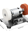 Mini Bench Grinder With Adjustable Speed Table. Electric Sanding Machine And Polisher Buffer For Metal Wood Jewelry with dual grinding wheels.