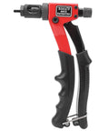 Heavy Duty Hand Rivet Nut Gun Set With Ergonomic Grip For M3, M4, M5, And M6 Inserts Includes Quick Release Screw For Easy Nut Separation And Durable Black And Red Finish Makes Fast Work Of Repair Projects, red alloy steel hand tool