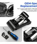 Heavy Duty Abs Automotive Gas Cap Fuel Door Return Spring Oem Compatible with smooth swing action and screwdriver tool for installation.