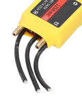 Close-up of yellow 125A Water Cooled Brushless ESC Beefed Up Two Way Forward And Reverse Thrust High Efficiency Speed Controller with wires