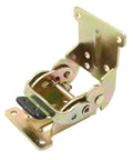 Badass Stability Adjustable Folding Hinge Lock Extension Support With Self Locking Mechanism for Table Legs and RV Setups, gold metal bracket