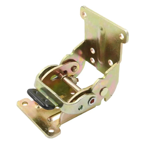 Badass Stability Adjustable Folding Hinge Lock Extension Support With Self Locking Mechanism for Table Legs and RV Setups, gold metal bracket