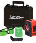 Self Leveling Cross And Line Laser Kit With GreenBrite Technology Green Beam For Indoor And Outdoor Use Pro Grade Accuracy Dual Horizontal And Vertical Lines For Fast Accurate Leveling And Alignment with case and accessories