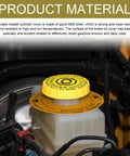 Brake Fluid Cap Replacement For Dodge Jeep Chrysler Ram Dakota Plug And Play Master Cylinder Filler Cap OEM 4683656AB 5014518AA Car Maintenance Part For Fluid Tank Reservoir Cover, ABS material, installed on vehicle.