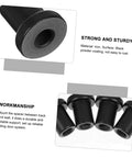 Carbon Steel Sliding Barn Door Track Spacers Kit 4 Pack Durable Wall Mount Connectors For Barn Door Hardware Easy Install Rock Solid Rail Support