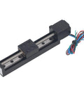 High Precision Linear Stage Actuator With 100Mm Stroke Stepper Motor and T6x4 Screw Rail Guide Slide For Cnc Milling Or Optical Lab.