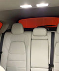 Mazda CX5 interior with installed white LED light kit, showing backseat area and 6000K brightness for 2013-2022 models