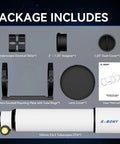 102mm F6.5 Refractor Telescope For Beginners And Deep Space Nerds package with accessories and user manual