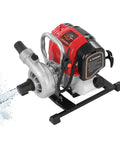 High Flow Gas Water Pump For Garden And Farm 1.6HP 4 Stroke Trash Pump 66 GPM 92 Ft Lift 23 Ft Suction 8 Hour Runtime Durable Aluminum
