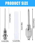 Heavy Duty Grease Needle Dispensing Tool Kit With Steel Tips For Pro Grade Precision Lubrication size measurement